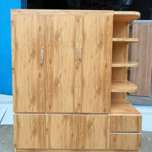 Tủ Nhựa Cao Cấp 3 Cánh Liền Kệ Trang Trí