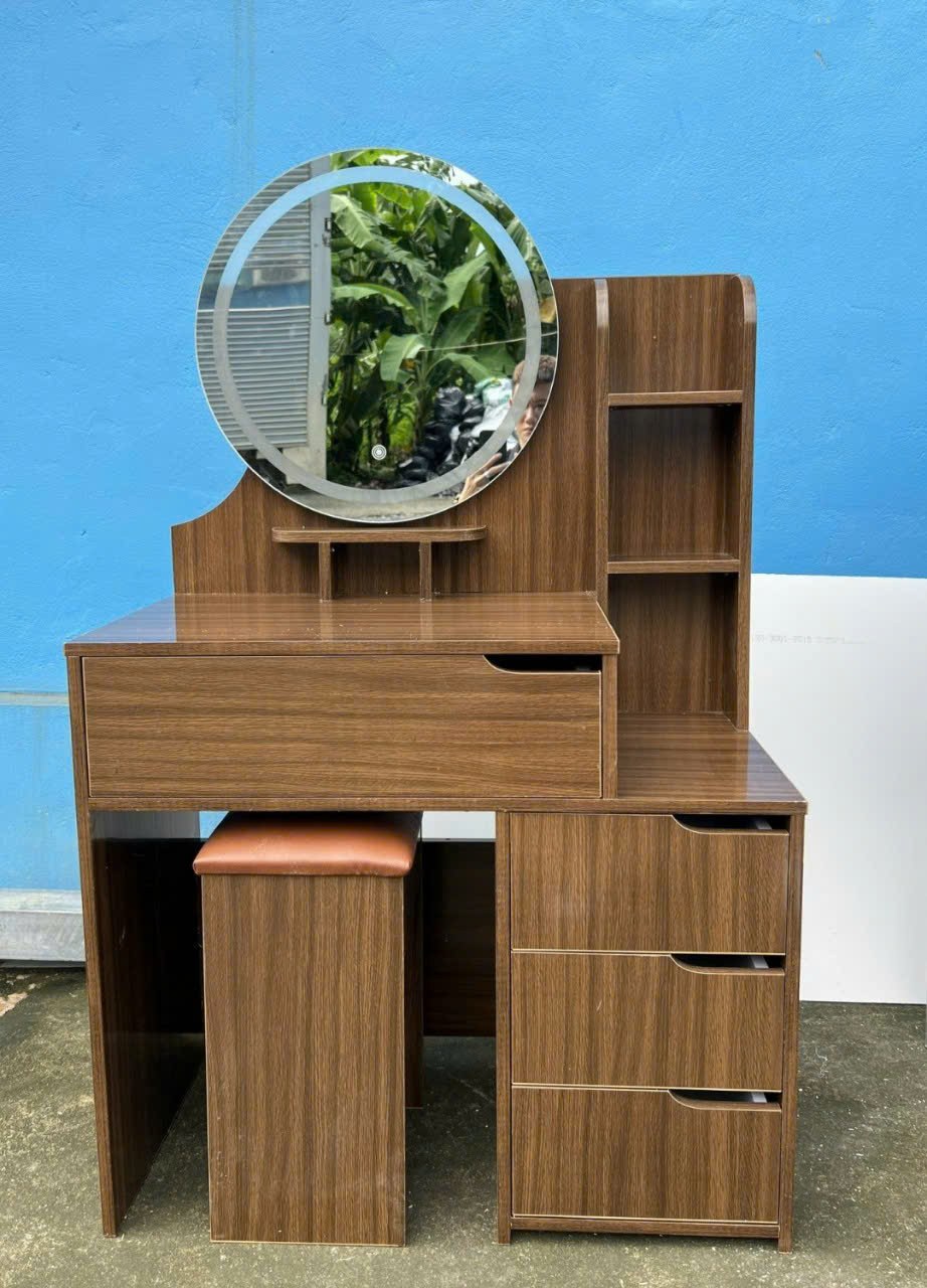 Bàn Trang Điểm Nhựa giả Gỗ 2 Bàn Trang Điểm Nhựa giả Gỗ - Ảnh 2