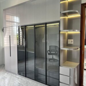 Tủ Nhựa phối 4 cánh kính